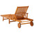  Sun Lounger Brown Solid Acacia wood Large Height-Adjustable A949-3077331