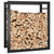 Firewood Rack Matt Black 19.7"x11"x22" Steel A949-350304