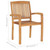 Stacking Patio Chairs with Cushions 8 pcs Solid Teak Wood A949-3073243