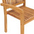 Stacking Patio Chairs with Cushions 6 pcs Solid Teak Wood A949-3073227