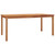Garden Dining Set Teak Brown Solid Teak Wood 9 Piece Set Durable A949-3157190