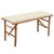 Garden Bench Natural Bamboo Bamboo and Polyester Medium Foldable A949-3063851