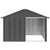 Dog House Anthracite Galvanized Steel 45.9x40.6x32.1 in Durable A949-171540