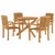 Garden Dining Set Natural Teak Solid teak wood Standard Stackable A949-3073201