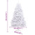 Artificial Hinged Christmas Tree White PVC Extra Tall A949-357788