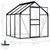 Greenhouse Anthracite and Transparent Aluminum and Polycarbonate A949-48215