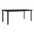 Garden Dining Set Black Powder-coated steel, glass, cotton rope A949-3060211