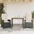 Garden Dining Set Black, Cream White A949-3212653