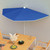 Garden Parasol Azure Blue 100% polyester, steel 70.9 x 35.4 in A949-315566