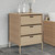 Garden Storage Cabinet Beige PE Rattan Medium A949-365554