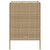 Garden Storage Cabinet Beige PE Rattan Medium A949-365554