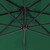 Cantilever Garden Parasol Green Polyester Large Tiltable A949-44873