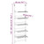 5-Tier Hanging Laundry Drying Rack Aluminum A949-344384