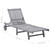 Patio Sun Lounger Grey Solid Acacia wood Extra Long A949-3061372