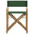 Directors Chair Set of 2 Green Bamboo, fabric (100% polyester) A949-313032