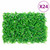Artificial Fern Leaf Fence Set of 24 Green Polyethylene (PE) L A949-366647