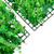Artificial Fern Leaf Fence Set of 24 Green Polyethylene (PE) L A949-366647
