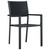 Garden Dining Set Black Powder-coated steel, plastic, glass A949-3099265
