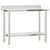 Kitchen Work Table with Overshelf 43.3"x21.7"x47.2" Stainless Steel A949-3208896