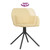 Swivel Dining Chair Set of 2 Cream Velvet, Metal, Plywood A949-344749