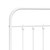 Bed Frame White Powder-coated steel Full Bed Frame Rectangular A949-352632