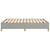 Bed Frame Light Grey Polyester, Plywood, Engineered Wood Full A949-347203