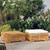 Garden Lounge Set Cream Solid teak wood, polyester Medium A949-319169