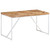 Dining Table Natural wood with white legs A949-323547