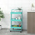 3-Tier Kitchen Trolley Turquoise 16.5"x13.8"x33.5" Iron and ABS A949-336338