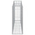 Gabion Basket Set of 3 Silver Galvanized iron A949-3145410