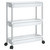 Storage Trolley Silver and White A949-344380