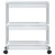 Storage Trolley Silver and White A949-344380