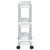 Storage Trolley Silver and White A949-344380