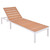 Sunlounger White and brown Aluminum and WPC Standard A949-42868