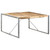 Dining Table Rough Mango Wood Powder-Coated Steel 55.1 in Square A949-321575