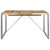 Dining Table Rough Mango Wood Powder-Coated Steel 55.1 in Square A949-321575