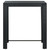 Garden Bar Set Black PE rattan, powder-coated steel, polyester A949-3064781
