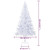 Christmas Tree White PVC, Steel Large Foldable A949-242421