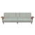 Sofa Bed Light Gray Velvet (100% polyester), plywood, metal Large A949-351850