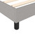 Bed Frame Light Grey 100% polyester, plywood, engineered wood Twin A949-3120894