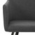 Dining Chair Set of 4 Dark Grey Fabric (100% polyester), Metal A949-3065672