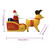 Santa Reindeer Sleigh Multicolor A949-345331