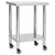 Kitchen Work Table with Wheels 23.6"x17.7"x33.5" Stainless Steel A949-51632