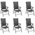 Dining Set Black PE Rattan, WPC, Aluminium 7 Piece Set A949-3060061