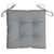 Chair Cushion Set of 4 Grey Oxford fabric 19.7x19.7x2.8 in A949-361511