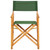 Chair Natural wood and green Solid acacia wood and polyester A949-45953