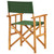 Chair Natural wood and green Solid acacia wood and polyester A949-45953