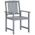 Patio Chair Set of 2 Gray Solid acacia wood Medium Durable A949-3061253