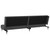 Sofa Bed Dark Grey Velvet (100% polyester), wood, metal 2-seater A949-375875