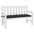 Garden Bench Cushion Black 47.2"x19.7"x2.8" Oxford Fabric A949-361590